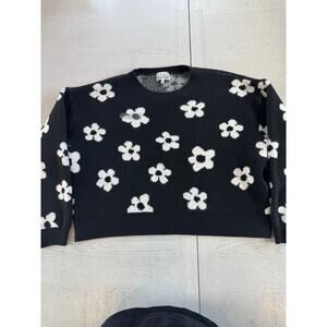 Major Label Group Black Floral Sweater Veronica Lodge Riverdale Whimsigoth